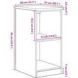  Garažni ormar za odlaganje 40x51x85 cm masivne borovine | shoptok.hr