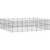  Kavez za ljubimce sa 60 panela i vratima crni 35x35 cm čelični | shoptok.hr