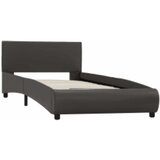  Okvir za krevet od umjetne kože s LED svjetlom sivi 90 x 200 cm | shoptok.hr