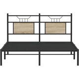  Okvir kreveta bez madraca boja hrasta sonome 140x190 cm drveni | shoptok.hr