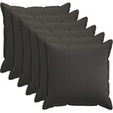  Presvlaka za jastuk 6 pcs HOUTEN Tamnosiva 65 x 65 cm | shoptok.hr