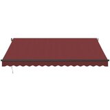 Tenda na ručno uvlačenje s LED svjetlima bordo 400 x 300 cm | shoptok.hr