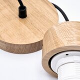 Viseći luster na sajli HARMONY 1xE27/15W/230V, prečnik 30 cm, bela/hrast | Eponuda.com