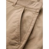 Ombre Classic men's chino shorts with rolled up leg - beige | shoptok.hr