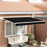 vidaXL Tkanina za zamenjavo tende za okvir 3.5x2.5 m Črna Cene