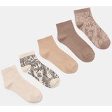 Sinsay Čarape s pamukom i biljnim motivom 5 pack | shoptok.hr