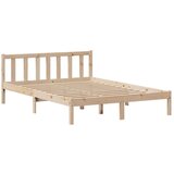 vidaXL Krevet s regalom za knjige bez madraca 120x200 cm od borovine | shoptok.hr