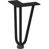  Noge s ukosnicama za stolić za kavu 4 kom. Crne 20 cm Puni čelik | Eponuda.com