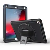 Ohišje za iPad Air 2/Air/Pro 9,7" oklepljeno z vrtljivim stojalom črno, (22025683)