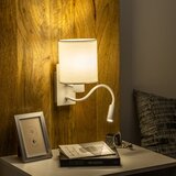  Brilagi - LED fleksibilna zidna lampa NUBILA 1xE27/25W/230V + LED/3W bela | Eponuda.com