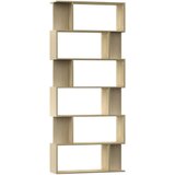 Furnova Knjižna omara/paravan sonoma hrast 80x24x192 cm iverna plošča, (21950735) | Shoptok.si