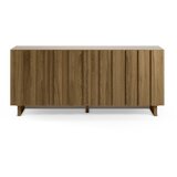Marckeric Kremno bela/v naravni barvi komoda iz masivnega bora 180x78x43 cm Marlo – | Shoptok.si