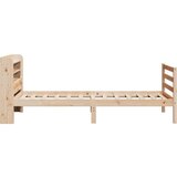 vidaXL Okvir kreveta s uzglavljem 100 x 200 cm od masivne borovine | shoptok.hr