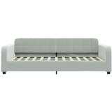  Dnevni krevet svjetlosivi 100 x 200 cm baršunasti | shoptok.hr