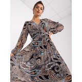 Italy Moda Dress-DHJ-SK-11389-2.52P-black-beige | shoptok.hr