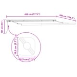 vidaXL Ročna retraktibilna tenda oranžna in bela 450x300 cm | Shoptok.si