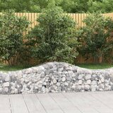  Obokane gabion košare 2 kosi 200x50x40/60 cm pocinkano železo Cene
