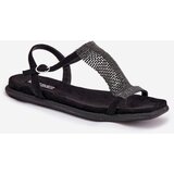 ARTIKER Flat Elegant Women's Sandals With Crystals | ePonuda.com