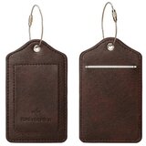 INF Nova PU oznaka za prtljago s kovinsko vrvico proti izgubi coffee, (21658148) | Shoptok.si