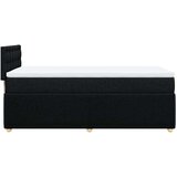  Krevet s oprugama i madracem crni 90x200 cm od tkanine | shoptok.hr