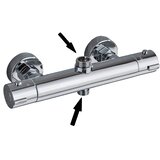 Wanmivezlo Termostatska mešalna ventil za tuš, montiran na steno, dvojno upravljanje, Chrome D, (5000159280) | Shoptok.si