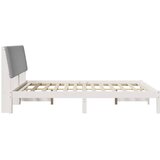  Krevetna konstrukcija Bijelo 150 x 200 cm Čvrsto borovo drvo | shoptok.hr