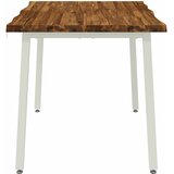  120 x 70 x 75 cm Čvrsto drvo akacije Prirodna i bijela | shoptok.hr