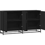  Komoda crna 134x35x76 cm Konstruirano drvo | shoptok.hr
