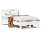 Maison Chic Posteljni okvir - Dvoposteljna postelja - Zakonska postelja brez vzmetnice bel 120x200 cm trdna borovina-J11181, (21761366) | Shoptok.si