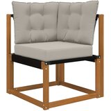  Set vanjskih sofa 6 pcs Prirodna i svjetlosiva | Shoptok.si