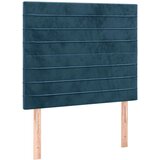  box spring s madracem LED tamnoplavi 80 x 200 cm baršun | shoptok.hr