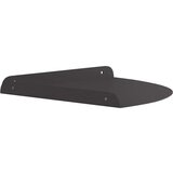  Polica na zidu s policom s pohranom 2 pcs Crna 18 x 18 x 2.3 cm | shoptok.hr