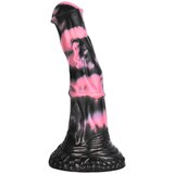  Bad Horse - silikonski dildo za konjske alate - 18cm (crno-roza) | shoptok.hr