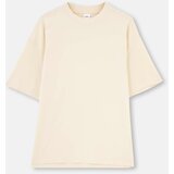 Dagi Ecru Short Sleeve Oversize T-Shirt cene