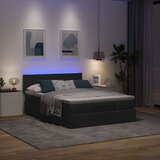 vidaXL otomanski krevet s madracem i led crni 140x190 cm tkanine | shoptok.hr