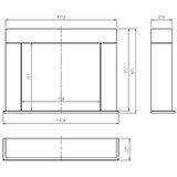  InFire - BIO kamin 87,5x110 cm 3kW bela | Eponuda.com