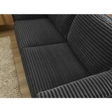 Bobochic Paris Crna sofa za spavanje/sklopiva od samta 240 cm Hugo – | shoptok.hr