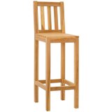  Barska stolica 2 pcs smeđa čvrsto teak drvo | shoptok.hr