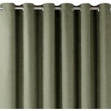  Curtain MILANA color olive style classic silver silver metal eyelets chenille 140x245 HOMEDE | shoptok.hr
