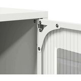 vidaXL TV omarica bela 100,5x39x60,5 cm Hladno valjano jeklo | Shoptok.si