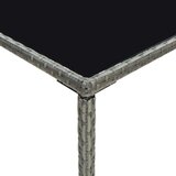  Vrtni barski stol sivi 70 x 70 x 110 cm od poliratana i stakla | shoptok.hr