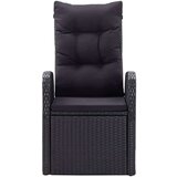  7-dijelni vrtni blagovaonski set s jastucima crni | shoptok.hr