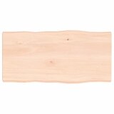 vidaXL Stolna ploča 80x40x4 cm netretirana hrastovina sa živim rubom Cijene