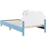  Otroški posteljni okvir z vznožjem Modra 80 x 200 cm PU, (5000104704) | Shoptok.si