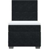 Box spring krevet s madracem crni 90x190 cm baršunasti | shoptok.hr