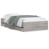  Okvir kreveta s ladicama siva boja hrasta 90 x 190 cm drveni | shoptok.hr