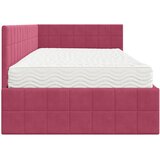  Kutni krevetni okvir s madracem 2 kom. Vinska crvena 90 x 190 cm | shoptok.hr