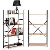 Modern Home polica za knjige LOFT 4 wild oak
