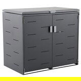 SUNFUN Smetarnik (Š x G: 134 x 81,5 cm, Jeklo, Primerno za število smetnjakov: 2 kos) | Shoptok.si
