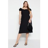 Trendyol Curve Plus Size Dress - Black - A-line Cijene